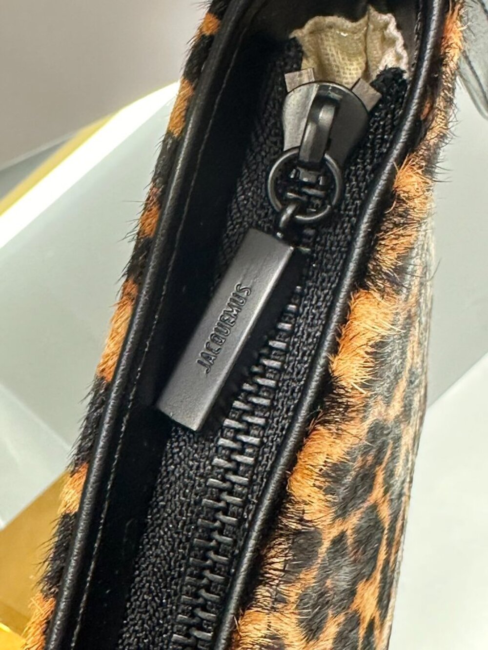Jacquemus Brown Leopard-Print Shoulder Bag - Picture 5 of 8